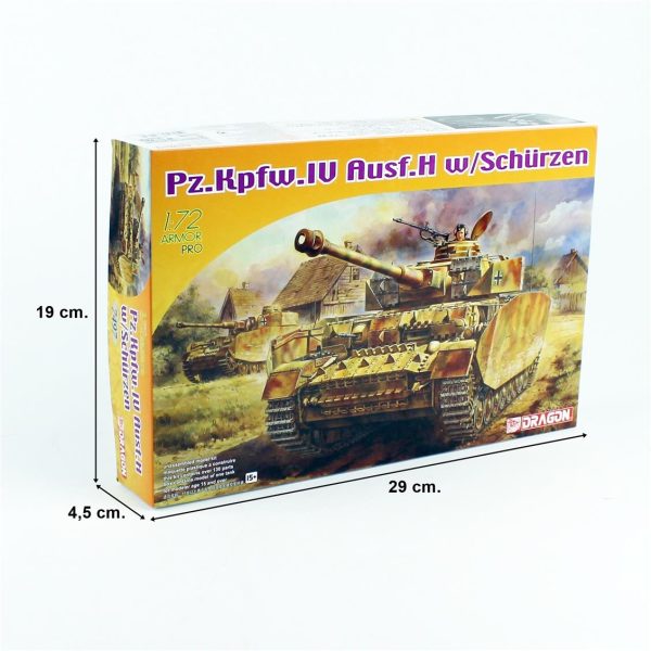 Dragon 7497, 1/72 Pz.Kpfw. IV Ausf. H Plastik Maketi - Görsel 4