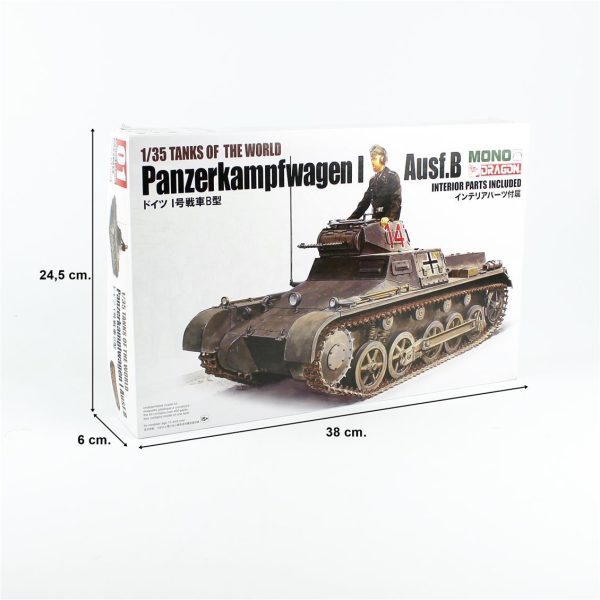 Dragon MD001, 1/35 Pz.Kpfw.I Ausf. B Plastik Maketi - Görsel 5