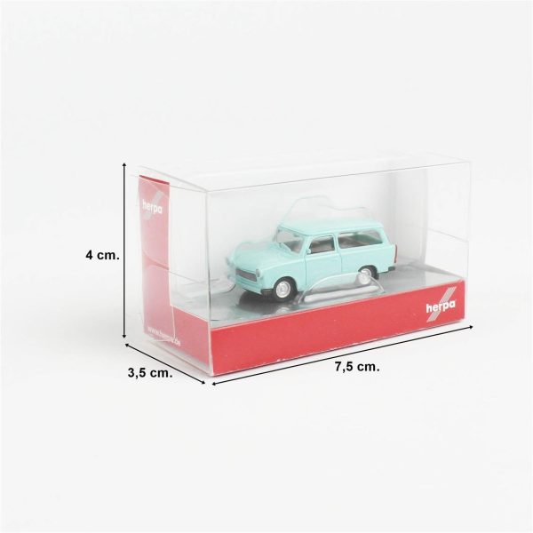 Herpa 020770-007, 1/87 Trabant 601 S Mavi küçük araba modeli - Görsel 5