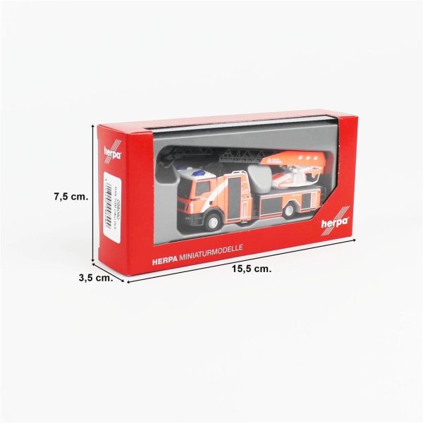 Herpa 098090, 1/87 MAN TGM DLK küçük itfaiye arabası modeli - Görsel 5