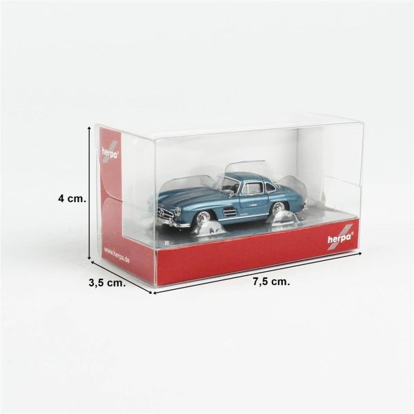 Herpa 430975-002, 1/87 MB 300 SL Metalik küçük araba modeli - Görsel 5