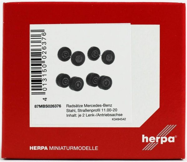 1/87 MB LPS için Jantlı 12 Tekerlek ve 4 Aks