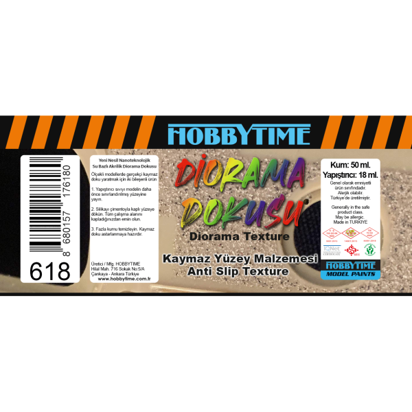 HT 618 50+18 ml. Kaymaz Yüzey Malzemesi - Görsel 2