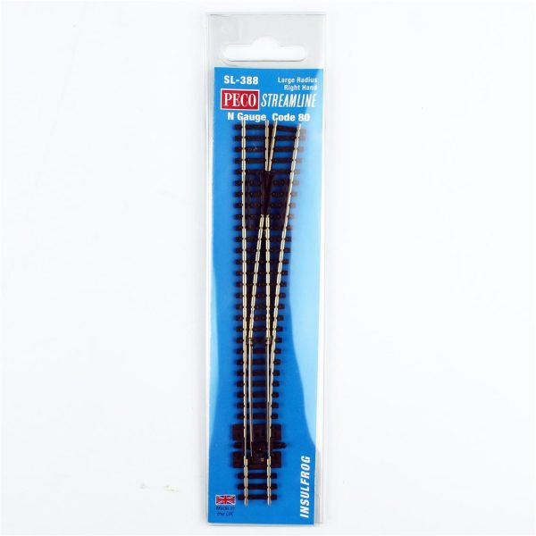 Code 80 1/160 914 mm. Çap Geniş Açı Sağ Makas Model Tren Rayı