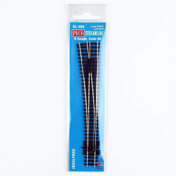 Code 80 1/160 914 mm. Çap Geniş Açı Sol Makas Model Tren Rayı