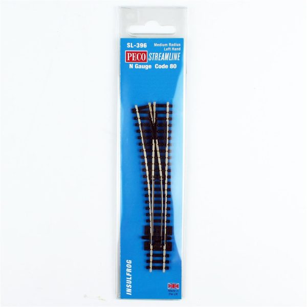 Code 80 1/160 457 mm. Çap Uzak Mesafe Sol Makas Model Tren Rayı
