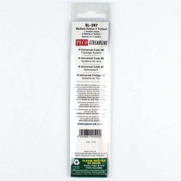 Peco SL-397, Code 80 1/160 762 mm. Çap Y Makas Model Tren Rayı - Görsel 3