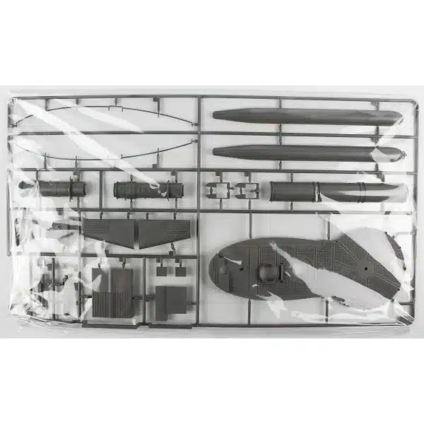 Border BS-001, 1/35 DKM Type VII-C U-Boat Güverte Kesiti Plastik Maketi - Görsel 4