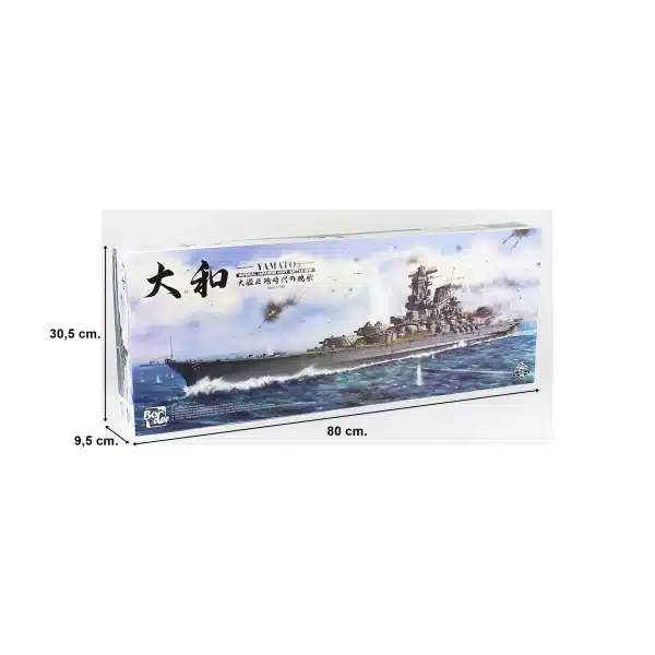 Border BS-004, 1/350 IJN Yamato Savaş Gemisi Plastik Maketi - Görsel 5