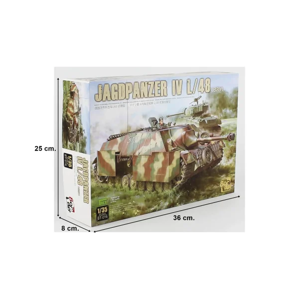 Border BT-016, 1/35 Jagdpanzer IV L/48, Erken Dönem Tankı Plastik Maketi - Görsel 5