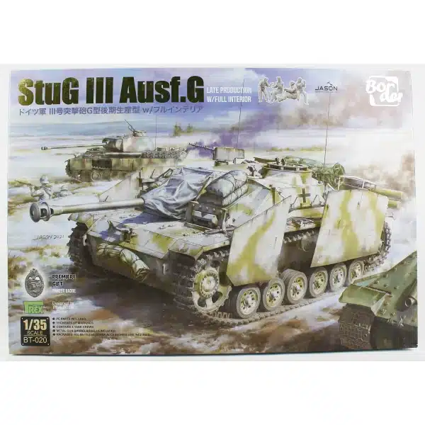 Border BT-020, 1/35 StuG III Ausf. G Geç Dönem Tankı İç Detaylı Plastik Maketi