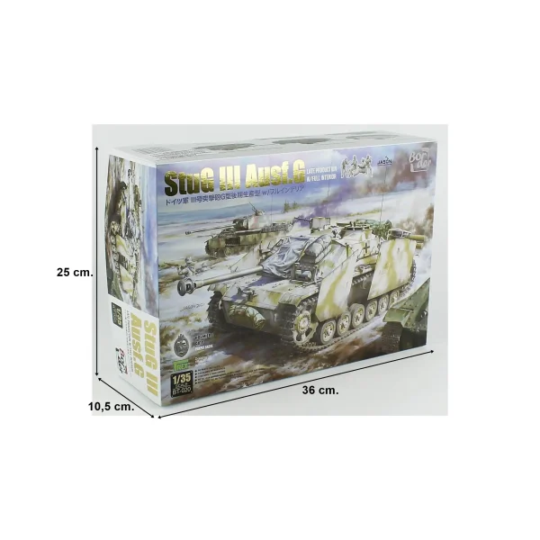 Border BT-020, 1/35 StuG III Ausf. G Geç Dönem Tankı İç Detaylı Plastik Maketi - Görsel 5