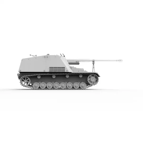Border BT-024, 1/35 Sd.Kfz.164 Nashorn, Erken Dönem Tankı 4 Figürlü Plastik Maketi - Görsel 3