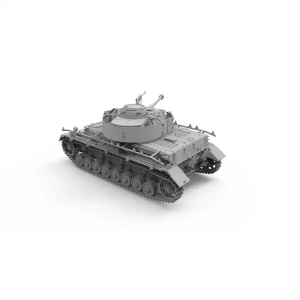 Border BT-025, 1/35 Pz.Kpfw. IV Ausf. J Erken Dönem Tankı ve Ommr Tren Vagonu Plastik Maketi - Görsel 3