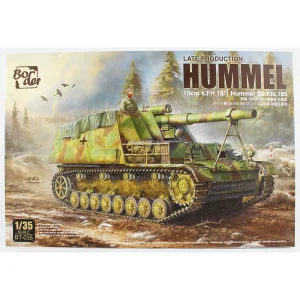 Border BT-035, 1/35 15cm s.FH 18/1 Hummel Sd. Kfz. 165 Geç Dönem Tankı Plastik Maketi