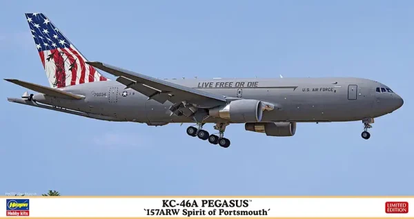 Hasegawa 41 10865, 1/200 KC-46A Pegasus (157 ARW Spirit of Portsmouth) Plastik Maketi
