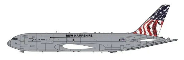 Hasegawa 41 10865, 1/200 KC-46A Pegasus (157 ARW Spirit of Portsmouth) Plastik Maketi - Görsel 2