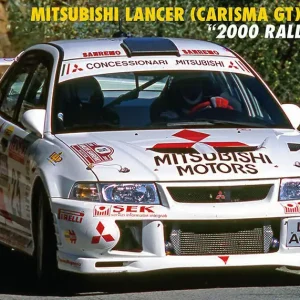 Hasegawa 20712, 1/24 Mitsubishi Lancer Carisma GT Evolution IV 2000 Rally Sanremo  Plastik Maketi