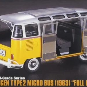Hasegawa CH48 51048, 1/24 Volkswagen Type2 Micro Bus 1963 Plastik Maketi
