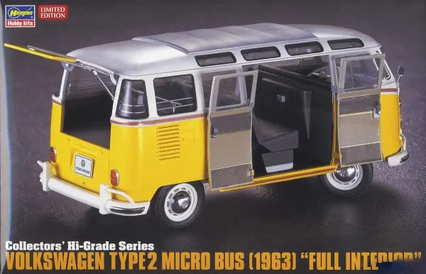 Hasegawa CH48 51048, 1/24 Volkswagen Type2 Micro Bus 1963 Plastik Maketi