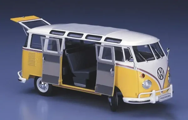 Hasegawa CH48 51048, 1/24 Volkswagen Type2 Micro Bus 1963 Plastik Maketi - Görsel 2