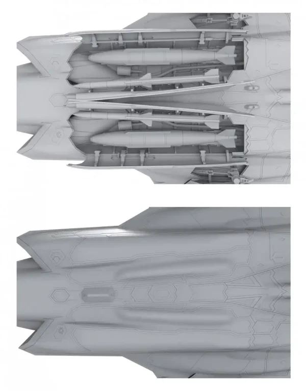 Meng LS-018, 1/48 Lockheed Martin F-35I Adir Israeli Air Force Plastik Maketi - Görsel 9