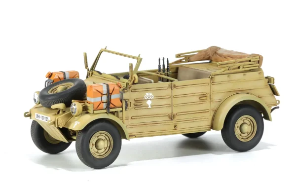 Meng VS015, 1/35 German Pkw.K1 Kübelwagen Type 82 (North Africa) Plastik Maketi