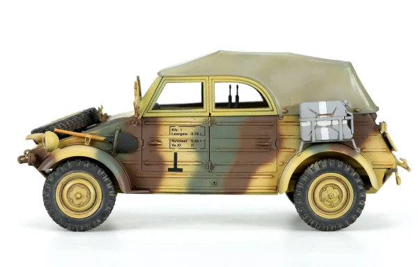 Meng VS016, 1/35 German Pkw.K1 Kübelwagen Type 82 Eastern Front Plastik Maketi - Görsel 5