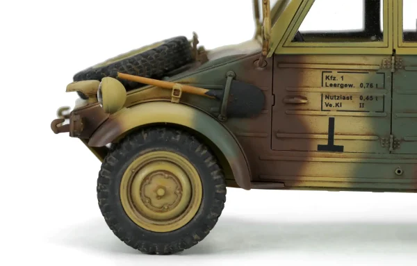 Meng VS016, 1/35 German Pkw.K1 Kübelwagen Type 82 Eastern Front Plastik Maketi - Görsel 9