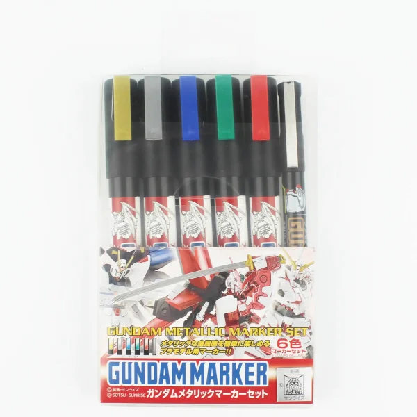 Mr.Hobby AMS-121, 6'lı Gundam Marker Metallic Set.1