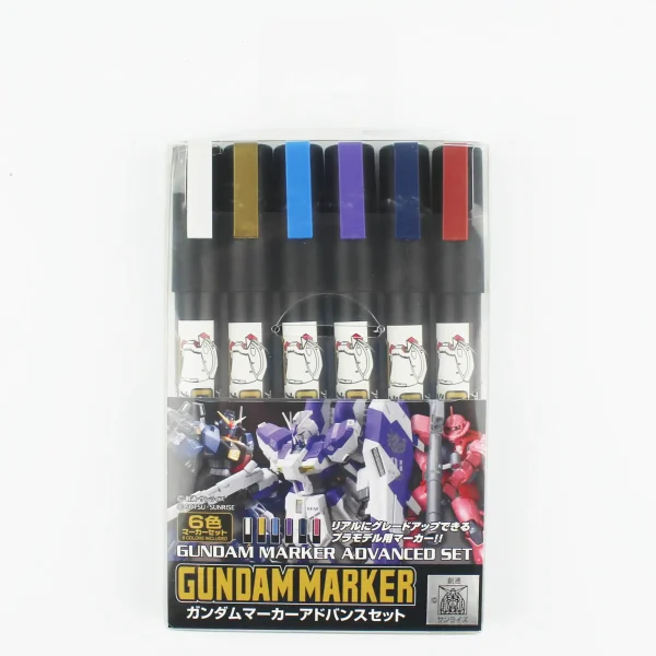 Mr.Hobby AMS-124, 6'lı Gundam Marker Advanced Set