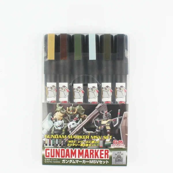 Mr.Hobby AMS-127, 6'lı Gundam Marker Military MSV Set