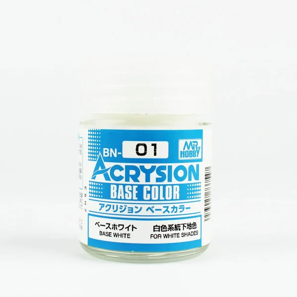 Mr.Hobby BN-01, 18 ml. Base White Acrysion Maket Boyası