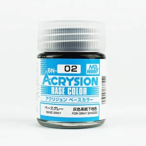 Mr.Hobby BN-02, 18 ml. Base Grey Acrysion Maket Boyası