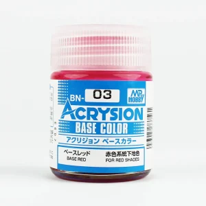 Mr.Hobby BN-03, 18 ml. Base Red Acrysion Maket Boyası