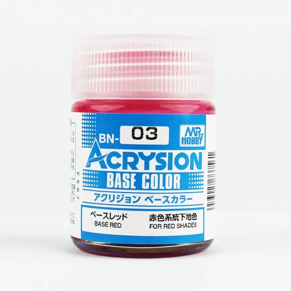 Mr.Hobby BN-03, 18 ml. Base Red Acrysion Maket Boyası