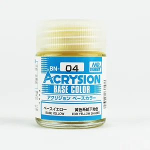 Mr.Hobby BN-04, 18 ml. Base Yellow Acrysion Maket Boyası