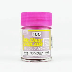 Mr.Hobby GX-105, 18 ml. Clear Pink Mr.Clear Color Maket Boyası