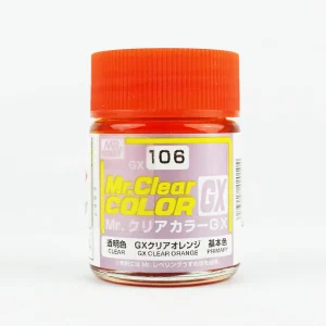 Mr.Hobby GX-106, 18 ml. Clear Orange Mr.Clear Color Maket Boyası
