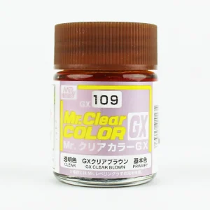 Mr.Hobby GX-109, 18 ml. Clear Brown Mr.Clear Color Maket Boyası