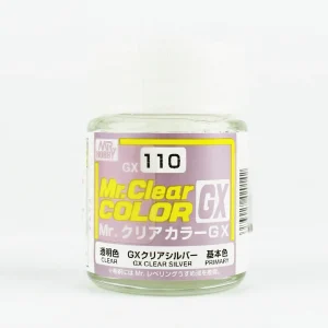 Mr.Hobby GX-110, 18 ml. Clear Silver Mr.Clear Color Maket Boyası