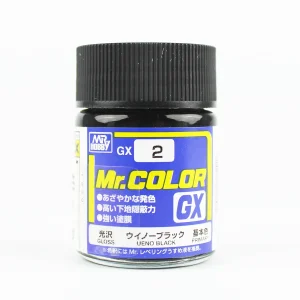 Mr.Hobby GX-2, 18 ml. Ueno Balck Mr.Color Maket Boyası