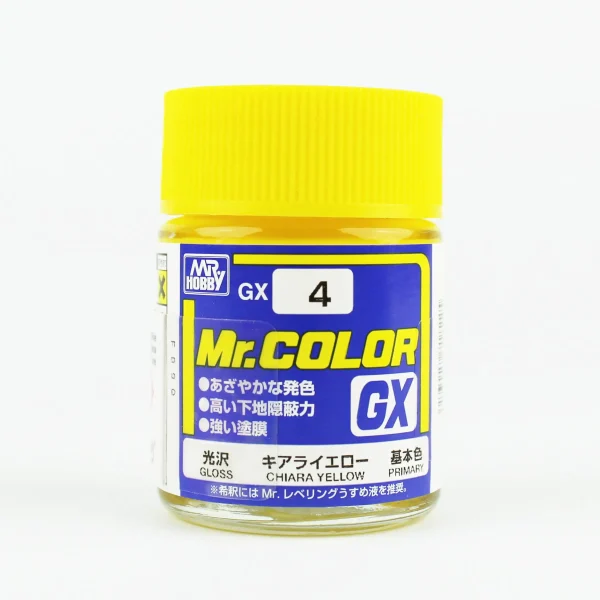 Mr.Hobby GX-4, 18 ml. Chiara Yellow Mr.Color Maket Boyası