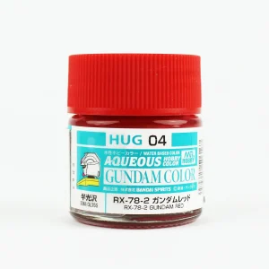 Mr.Hobby HUG-04, 10 ml. RX78-2 Gundam Red Aqueous Gundam Maket Boyası