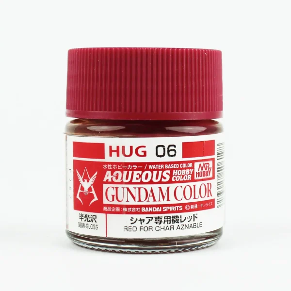 Mr.Hobby HUG-06, 10 ml. Red For Char Aznable Aqueous Gundam Maket Boyası