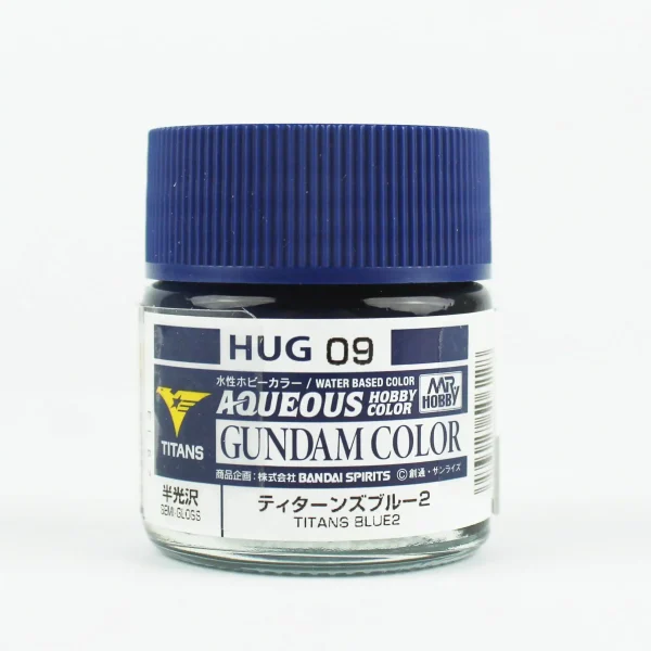 Mr.Hobby HUG-09, 10 ml. Titans Blue 2 Aqueous Gundam Maket Boyası