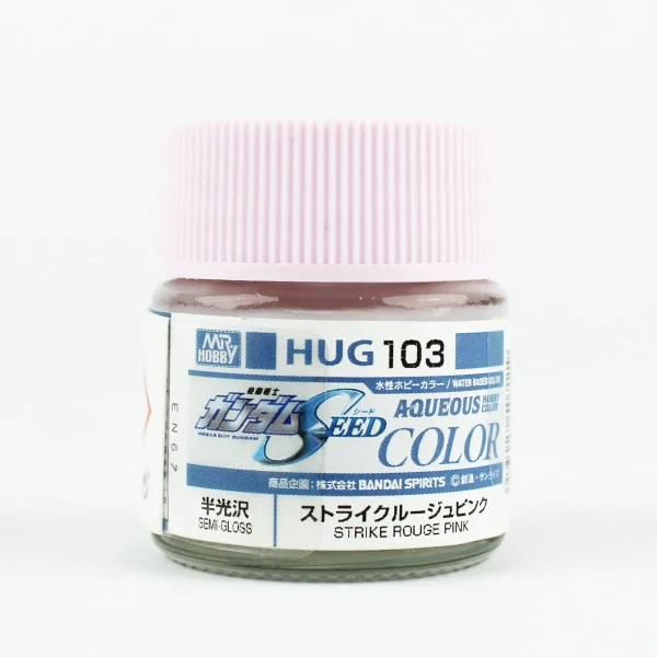 Mr.Hobby HUG-103, 10 ml. Strike Rouge Pink Aqueous Gundam Maket Boyası
