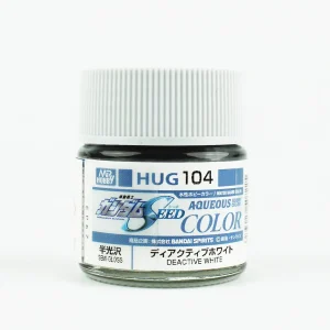 Mr.Hobby HUG-104, 10 ml. Deactive White Aqueous Gundam Maket Boyası
