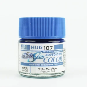 Mr.Hobby HUG-107, 10 ml. Freedom Blue Aqueous Gundam Maket Boyası