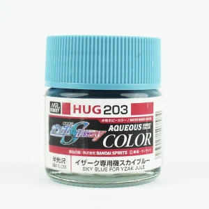 Mr.Hobby HUG-203, 10 ml. Sky Blue For Yzak Jule Aqueous Gundam Maket Boyası